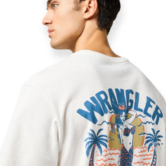 Męska Koszulka Wrangler Graphic Tee Worn White 112362835