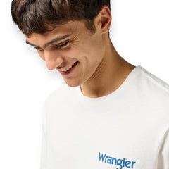 Męska Koszulka Wrangler Graphic Tee Worn White 112362835