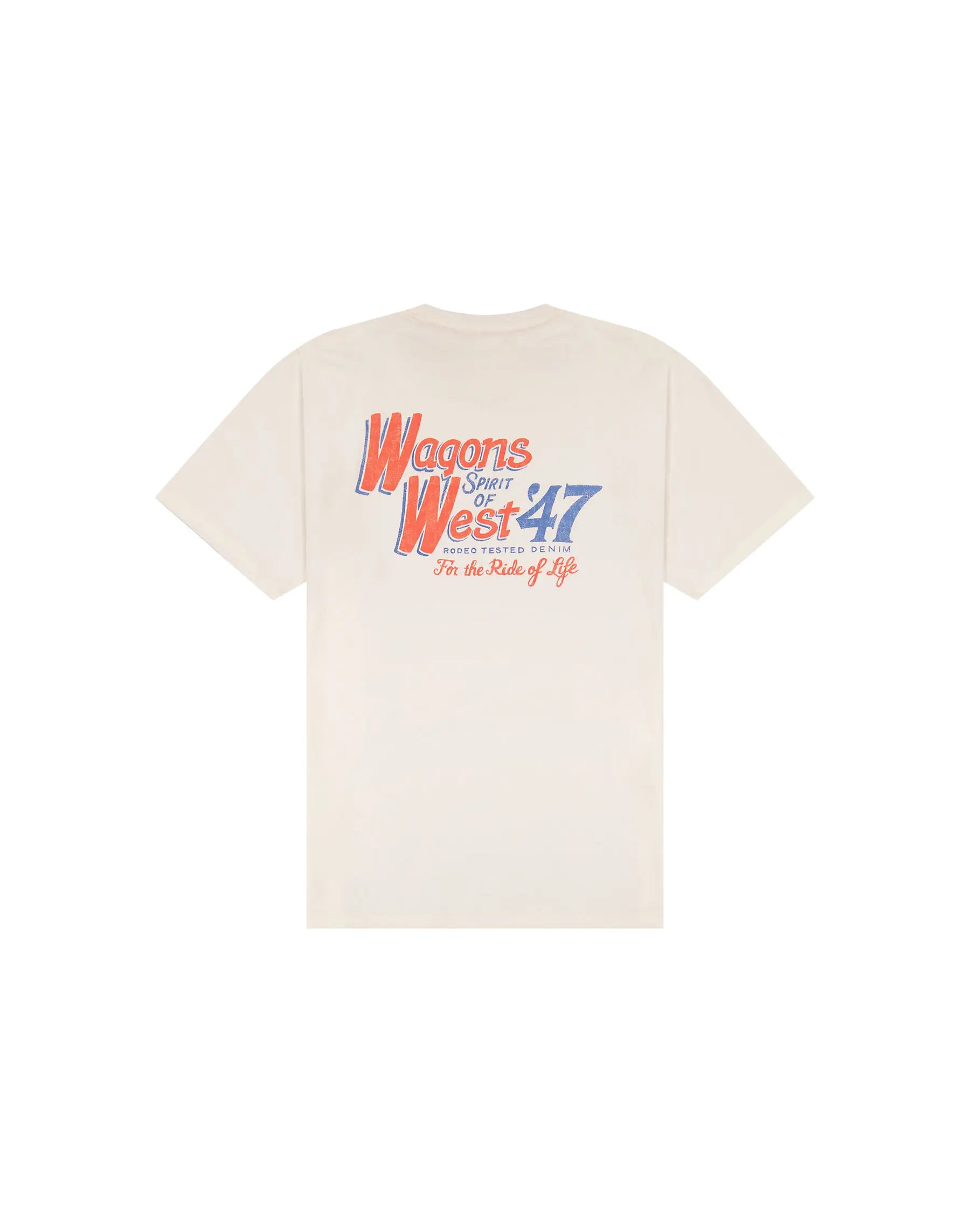 MESKA KOSZULKA WRANGLER GRAPHIC TEE WORN WHITE 112377994