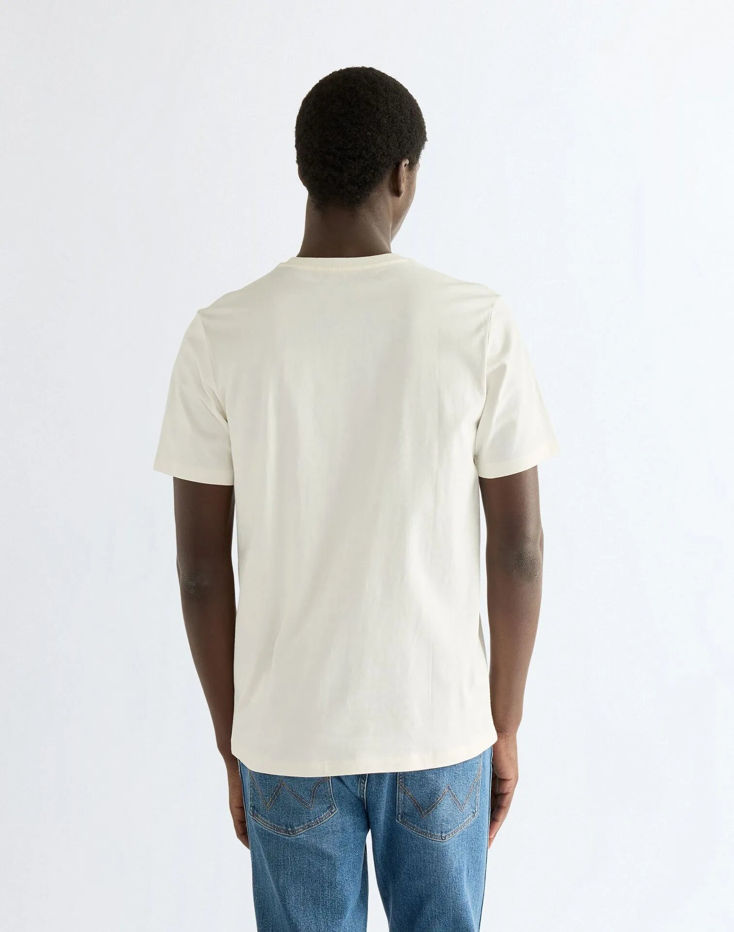 MĘSKA KOSZULKA WRANGLER GRAPHIC TEE WORN WHITE 112387013