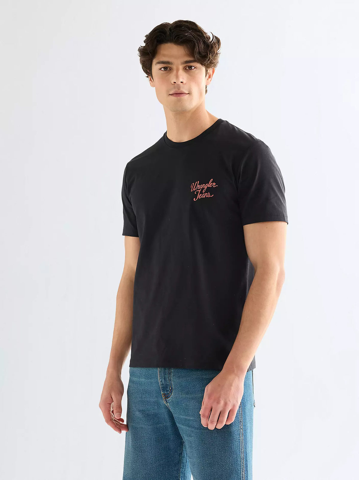 MĘSKA KOSZULKA WRANGLER LOGO TEE BLACK 112378502
