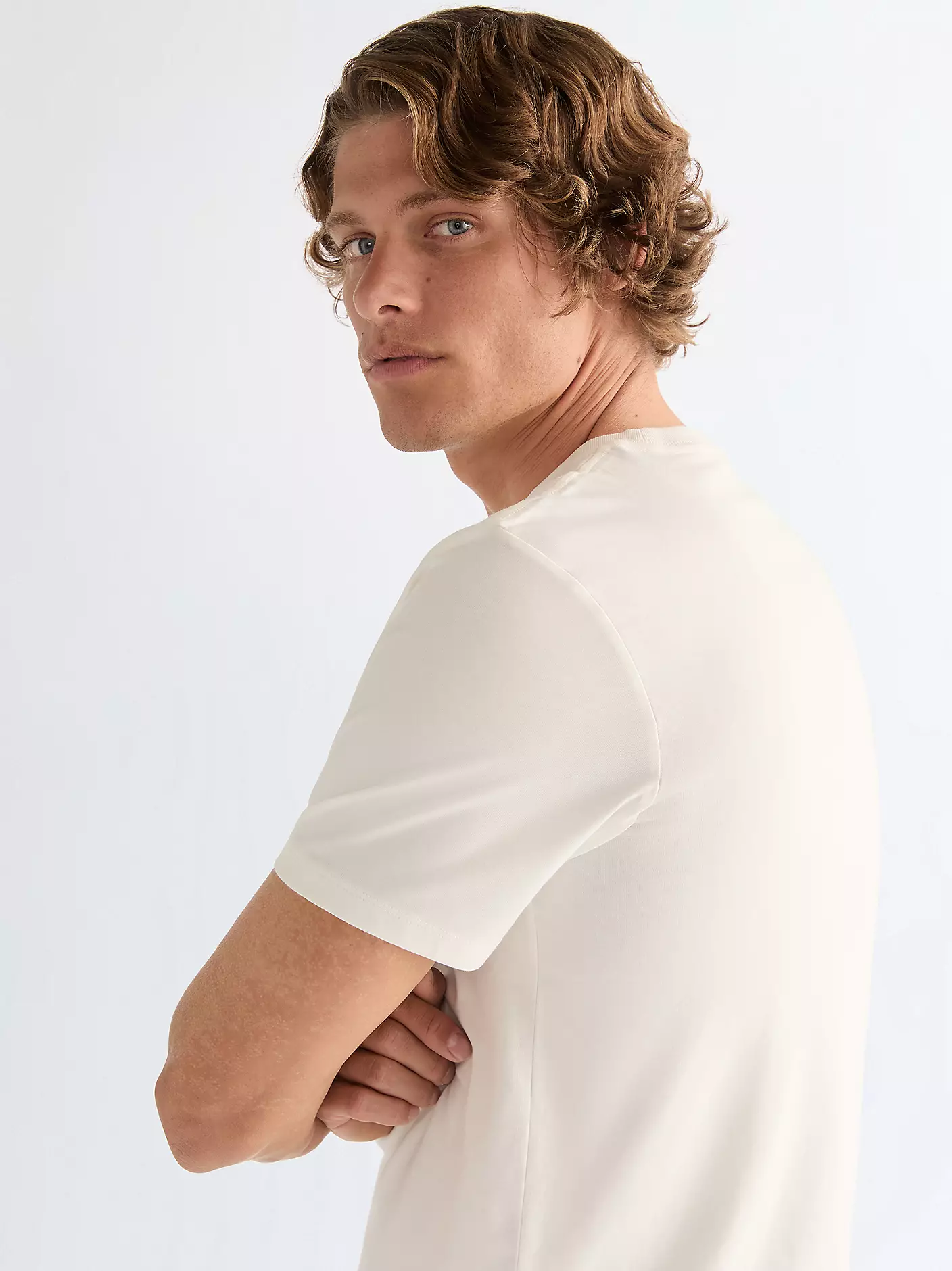 MĘSKA KOSZULKA WRANGLER LOGO TEE WORN WHITE 112378698