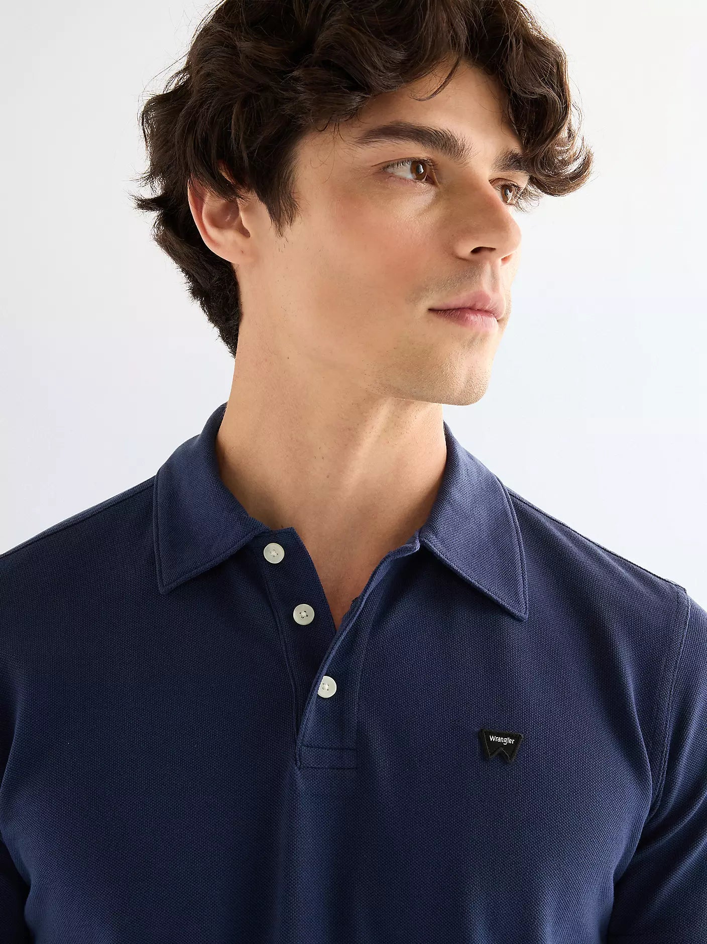 MESKA KOSZULKA WRANGLER POLO SHIRT BLACK IRIS 112378481