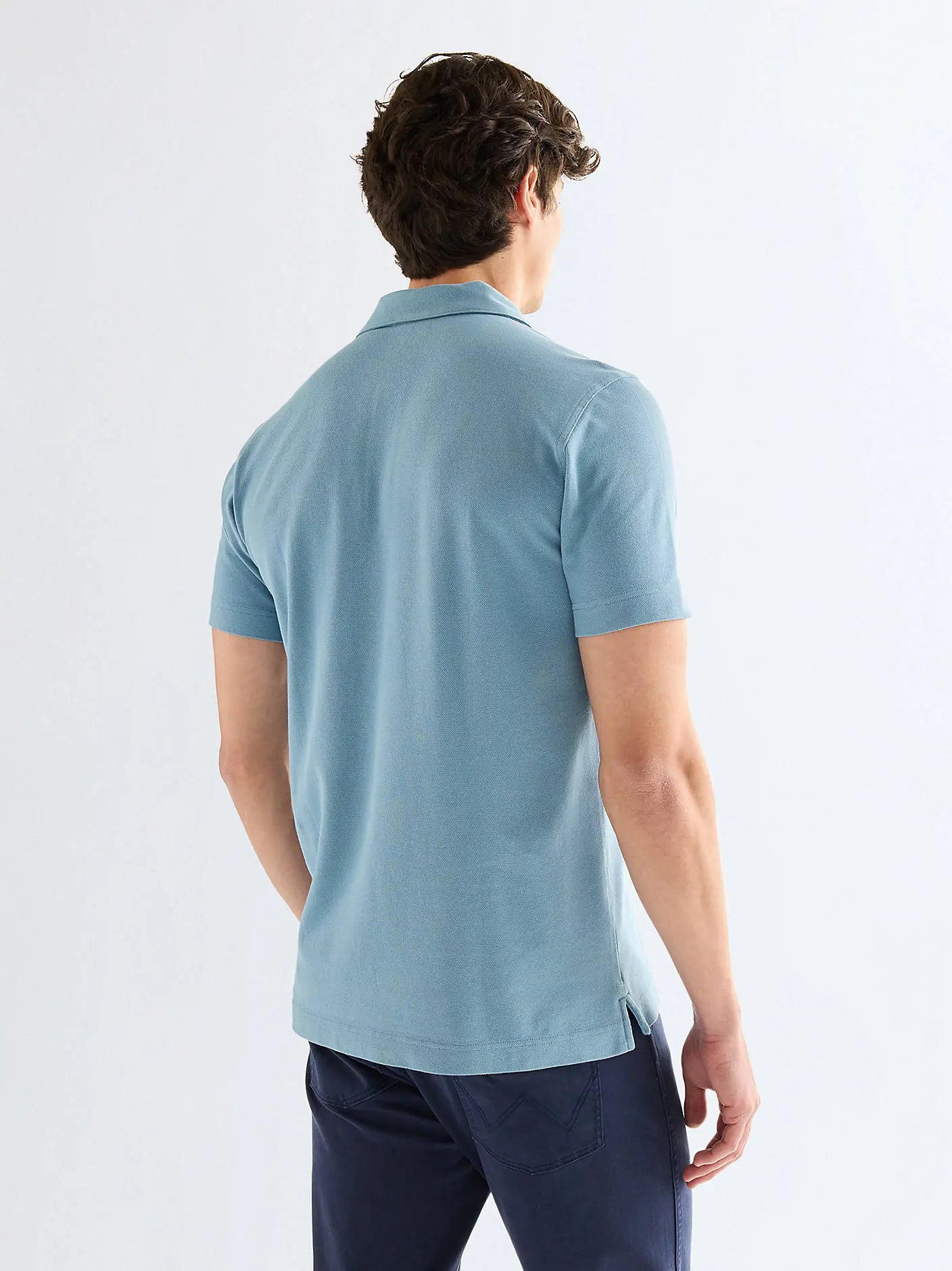 Męska Koszulka Wrangler Polo Shirt Captains Blue  112378448