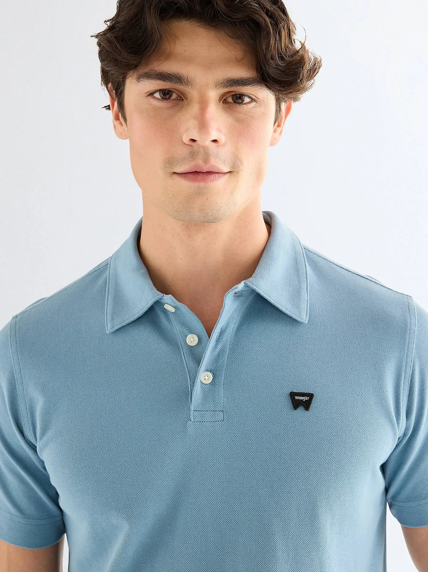 Męska Koszulka Wrangler Polo Shirt Captains Blue  112378448