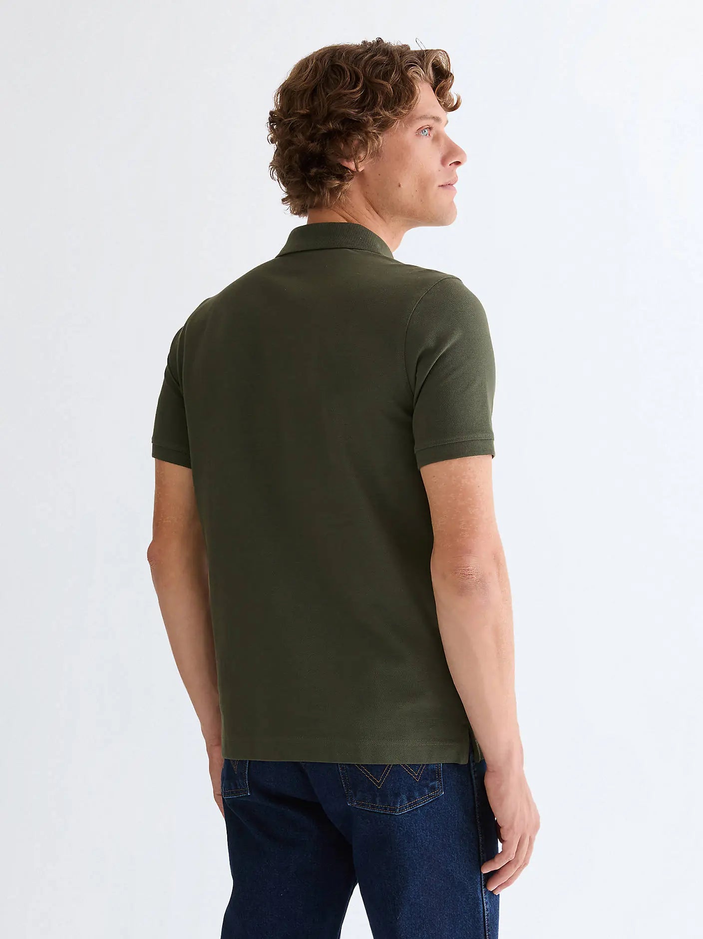 Męska Koszulka Polo Wrangler Polo Shirt Deep Depths 112378000