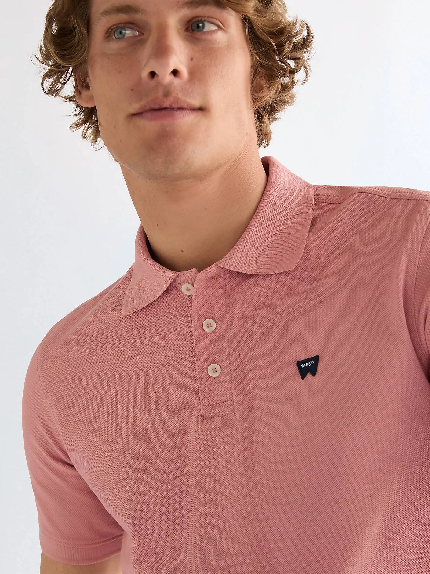Męska Koszulka Polo Wrangler Polo Shirt Dusty Rose 112378002