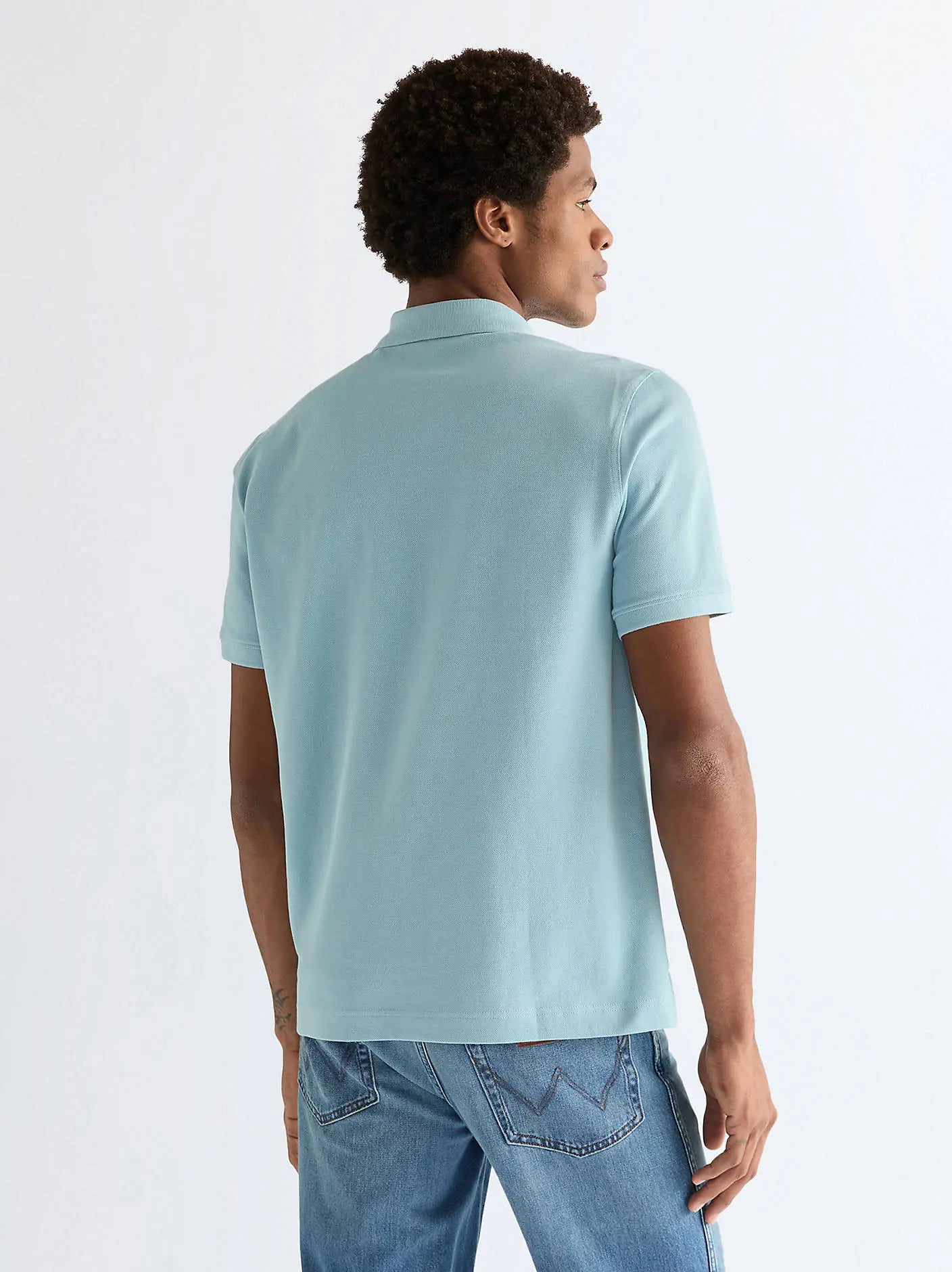 Męska Koszulka Polo Wrangler Polo Shirt Forget Me Not 112378001