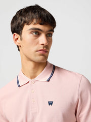 Meska Koszulka Wrangler Polo Shirt Silver Pink 112362688