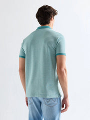 MESKA KOSZULKA WRANGLER REFINED POLO SHIRT BRITTANY BLUE 112377999
