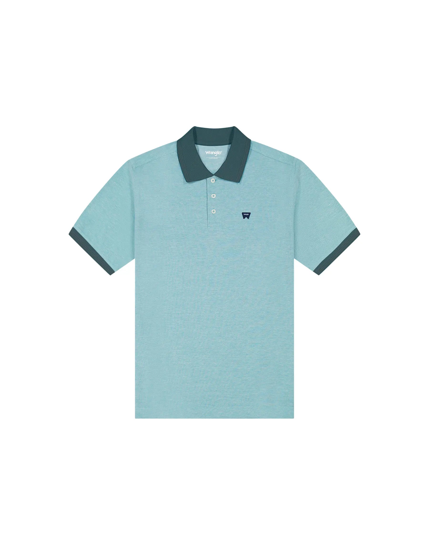 MESKA KOSZULKA WRANGLER REFINED POLO SHIRT BRITTANY BLUE 112377999