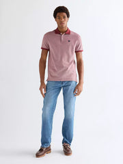 MESKA KOSZULKA WRANGLER REFINED POLO SHIRT RUBY WINE 112377998
