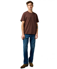 MESKA KOSZULKA WRANGLER SIGN OFF TEE MAHOGANY 112371484