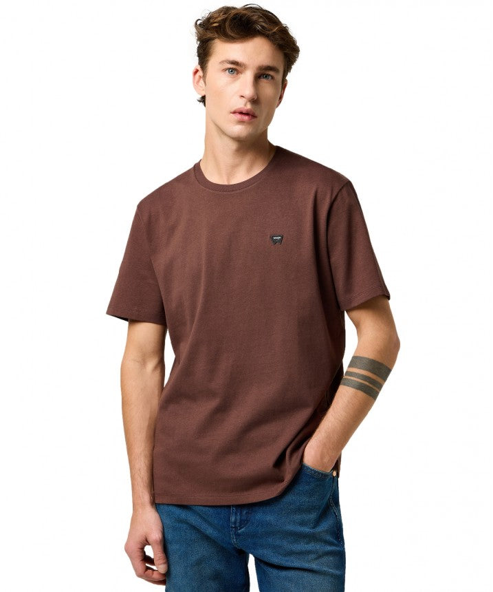 MESKA KOSZULKA WRANGLER SIGN OFF TEE MAHOGANY 112371484