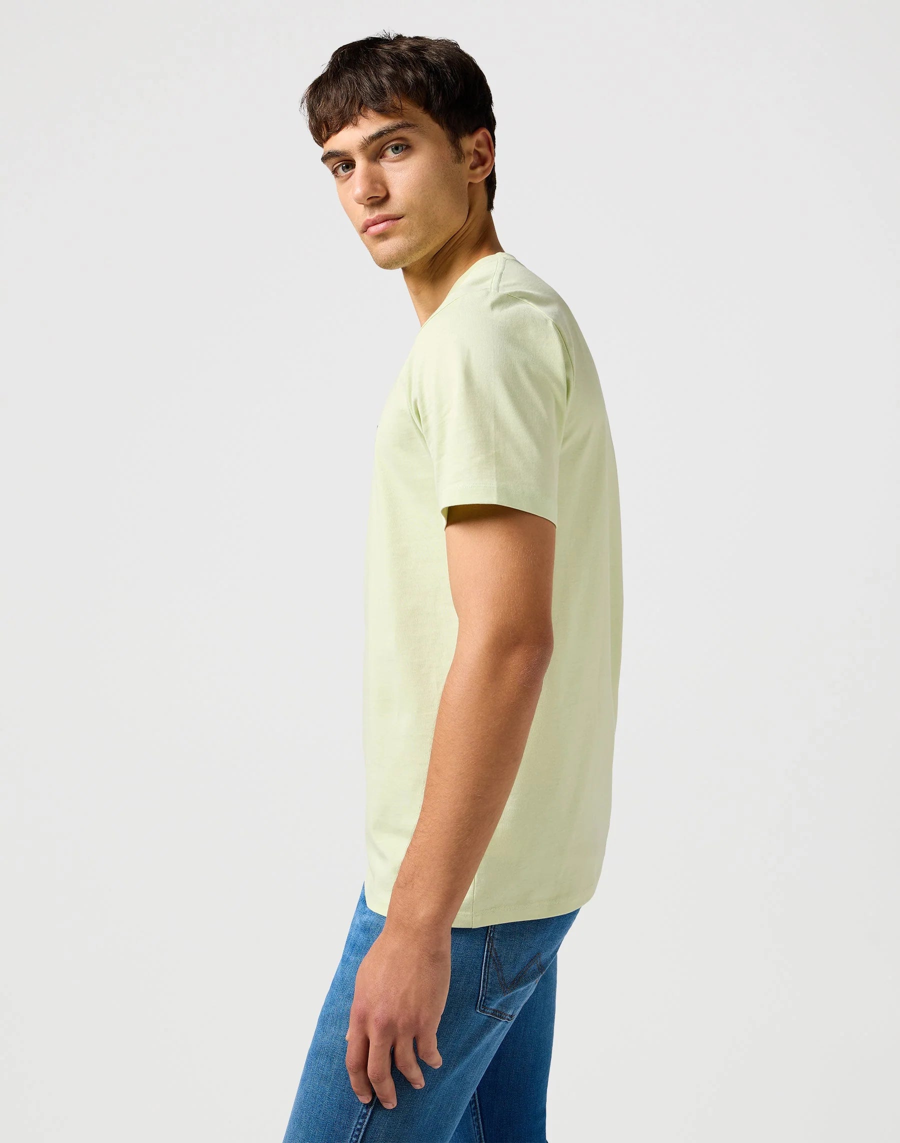 MESKA KOSZULKA WRANGLER SIGN OFF TEE SEAFOAM GREEN 112362681