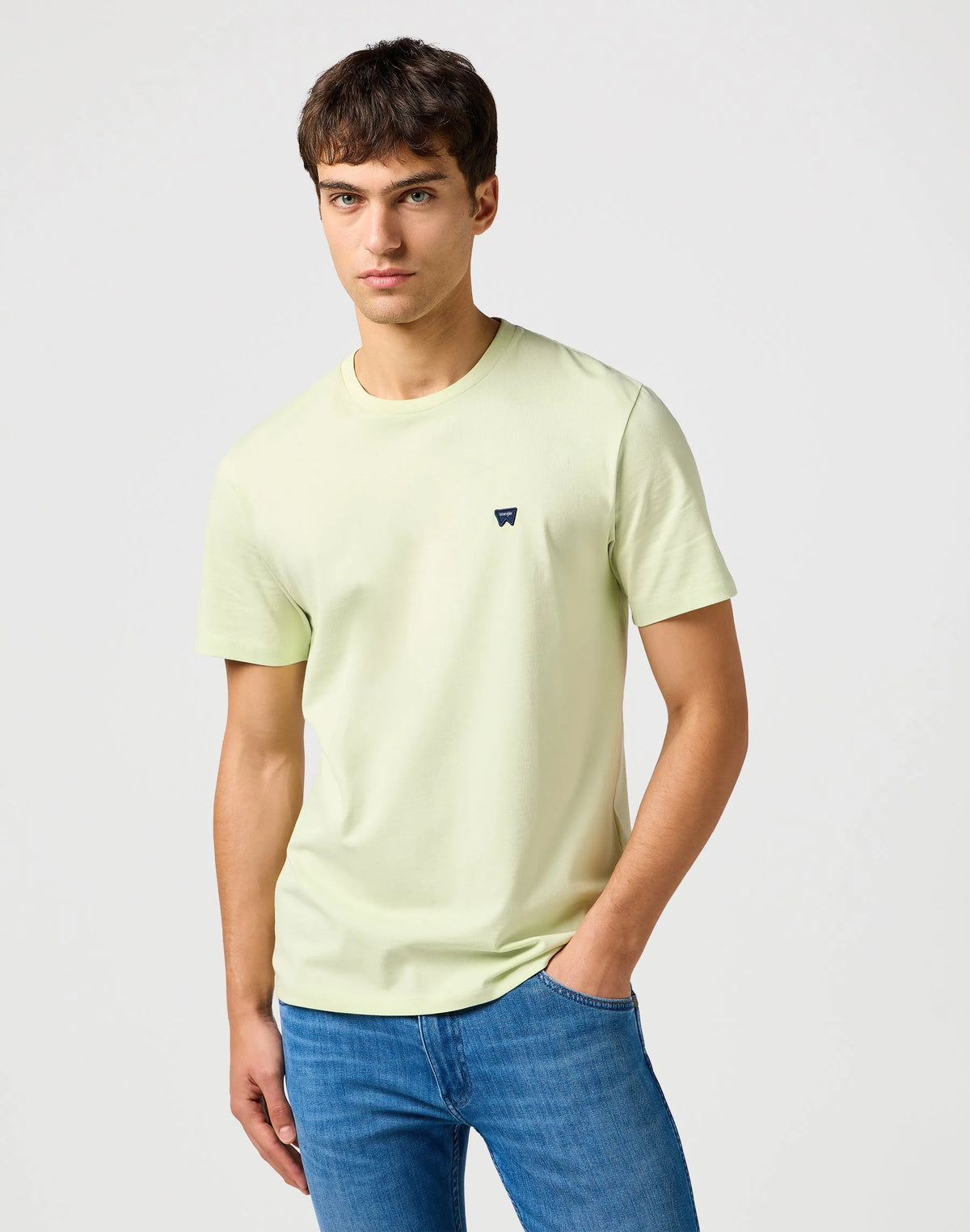 MESKA KOSZULKA WRANGLER SIGN OFF TEE SEAFOAM GREEN 112362681