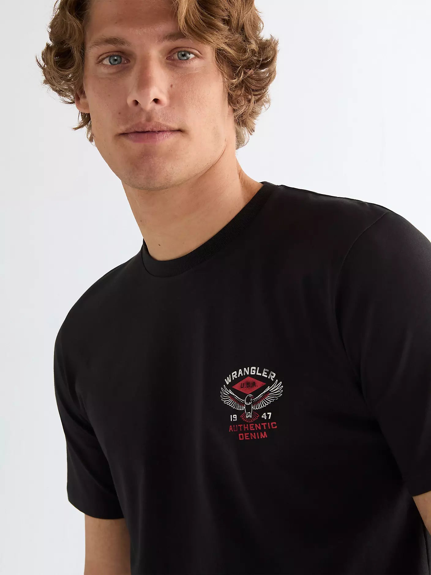 MESKA KOSZULKA WRANGLER SMALL AMERICANA TEE BLACK 112377982
