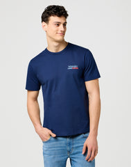 Męska Koszulka Wrangler Small Americana Tee Navy 112371410