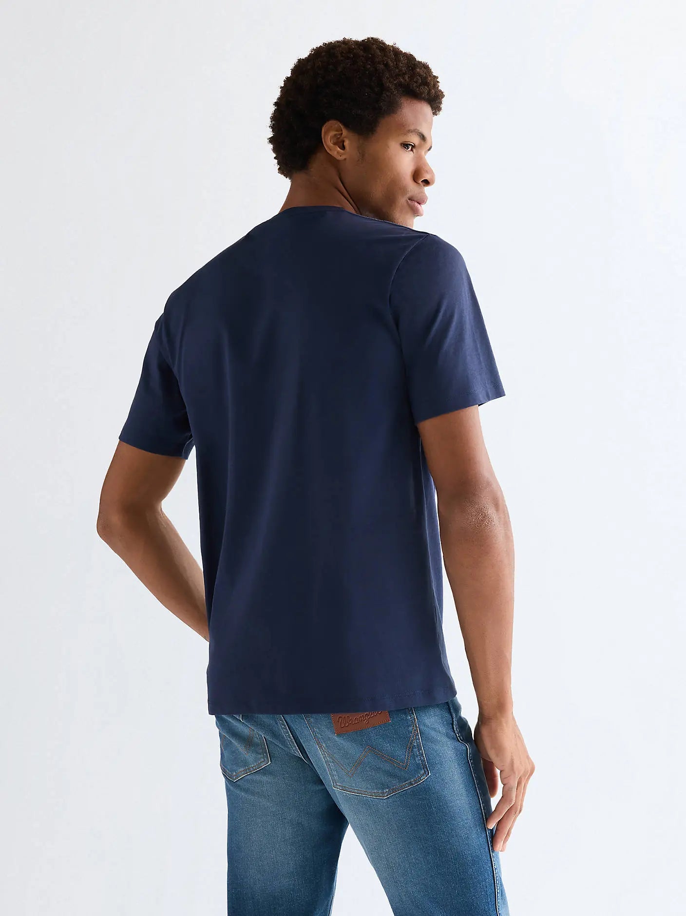MESKA KOSZULKA WRANGLER SMALL AMERICANA TEE NAVY 112377984