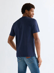MESKA KOSZULKA WRANGLER SMALL AMERICANA TEE NAVY 112377984