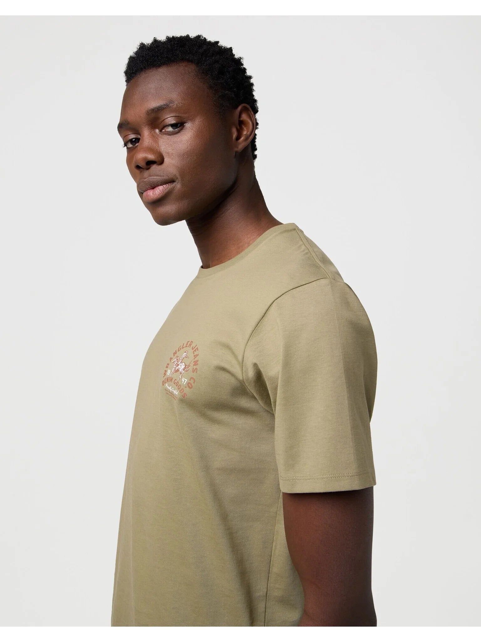 Męska Koszulka Wrangler Small Graphic Tee Aloe 112371473