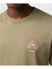 Męska Koszulka Wrangler Small Graphic Tee Aloe 112371473