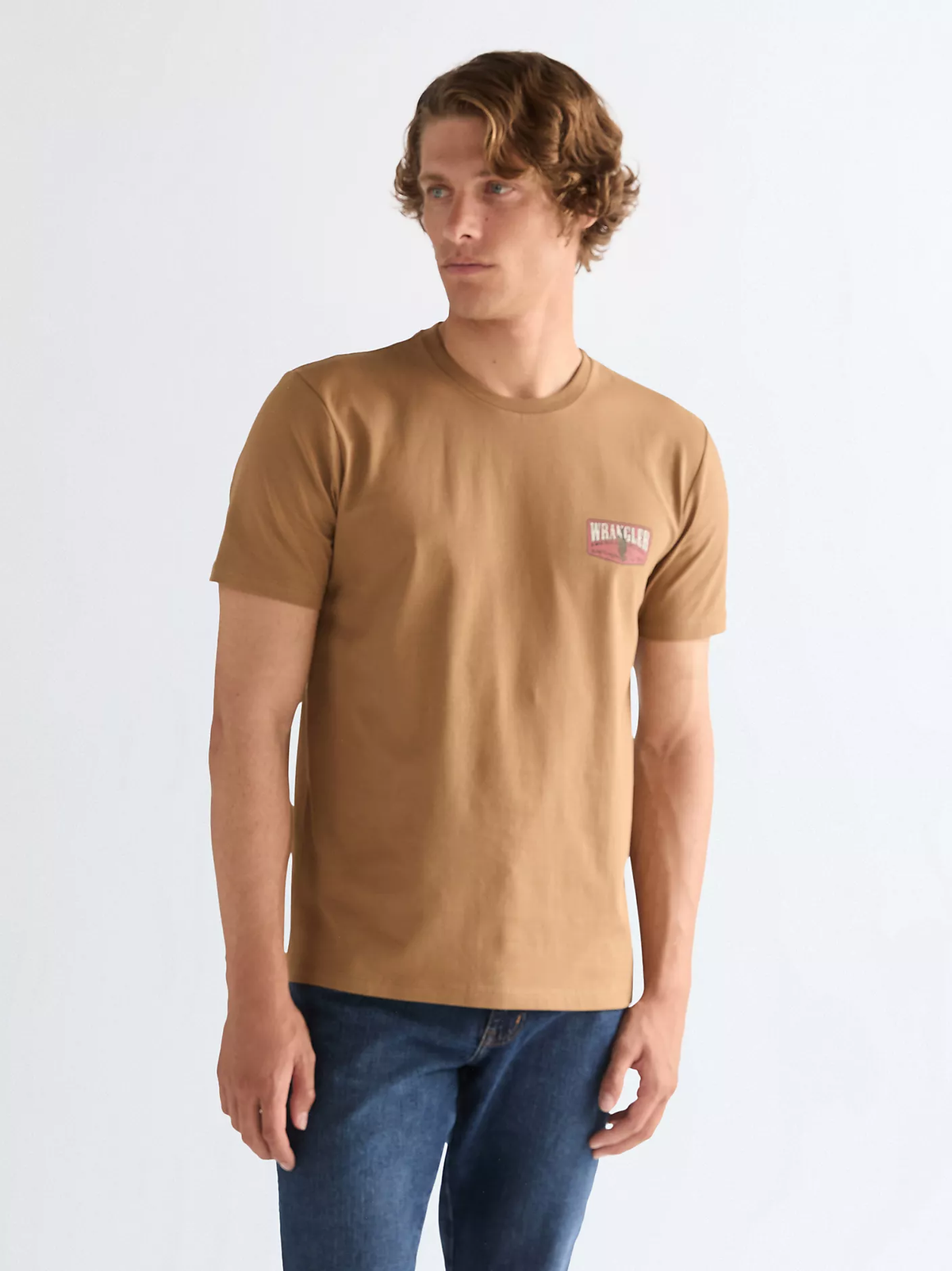 MĘSKA KOSZULKA WRANGLER SMALL GRAPHIC TEE ERMINE 112378479