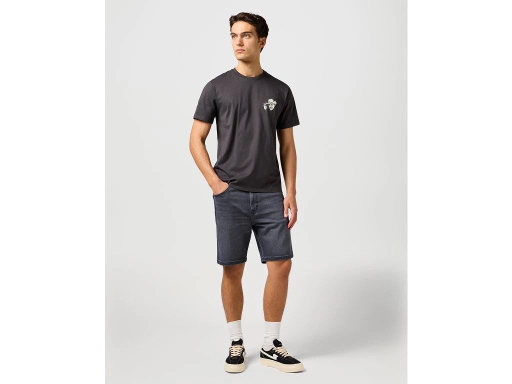 Meska Koszulka Wrangler Small Graphic Tee Faded Black 112362810