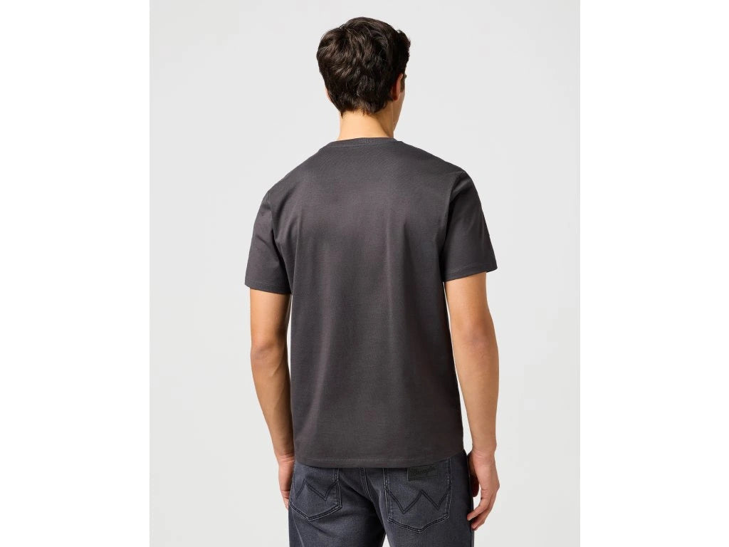 Meska Koszulka Wrangler Small Graphic Tee Faded Black 112362810