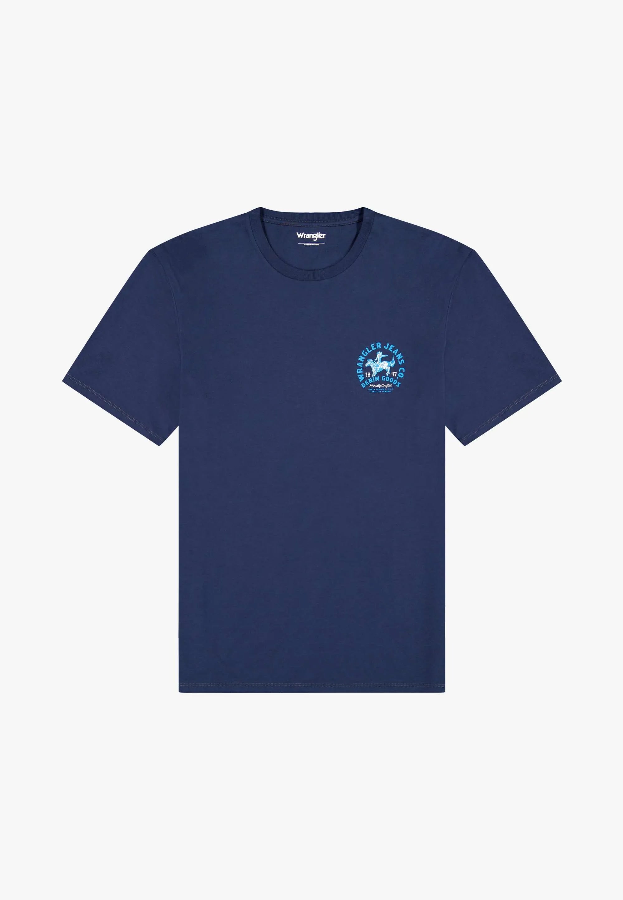 Męska Koszulka Wrangler Small Graphic Tee Navy 112371471