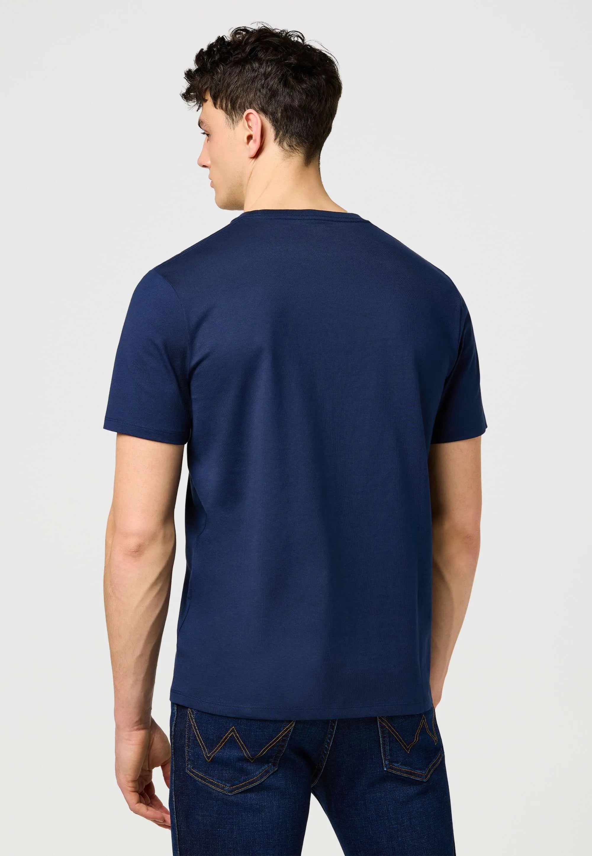Męska Koszulka Wrangler Small Graphic Tee Navy 112371471