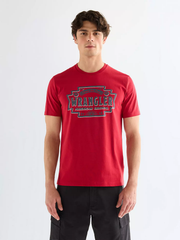 MĘSKA KOSZULKA WRANGLER SMALL GRAPHIC TEE RED 112378478