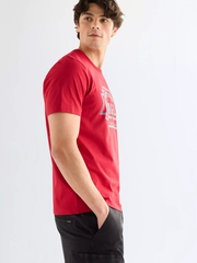 MĘSKA KOSZULKA WRANGLER SMALL GRAPHIC TEE RED 112378478