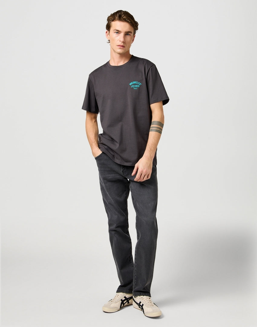 Meska Koszulka Wrangler Small Logo Tee Faded Black 112362800