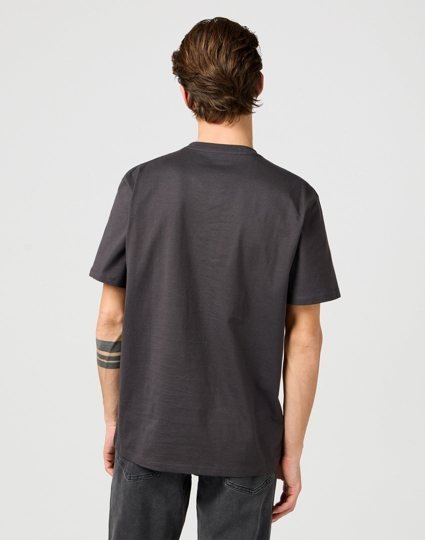 Meska Koszulka Wrangler Small Logo Tee Faded Black 112362800