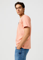 Meska Koszulka Wrangler Small Logo Tee Shrimp 112362799