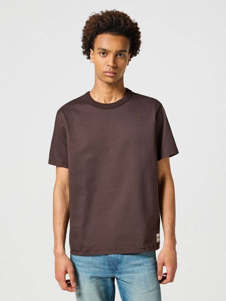 Meska Koszulka Wrangler SS Solid Tee Mole 112357357