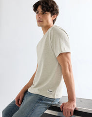 MESKA KOSZULKA WRANGLER SS SOLID TEE OAT MEL 112378012