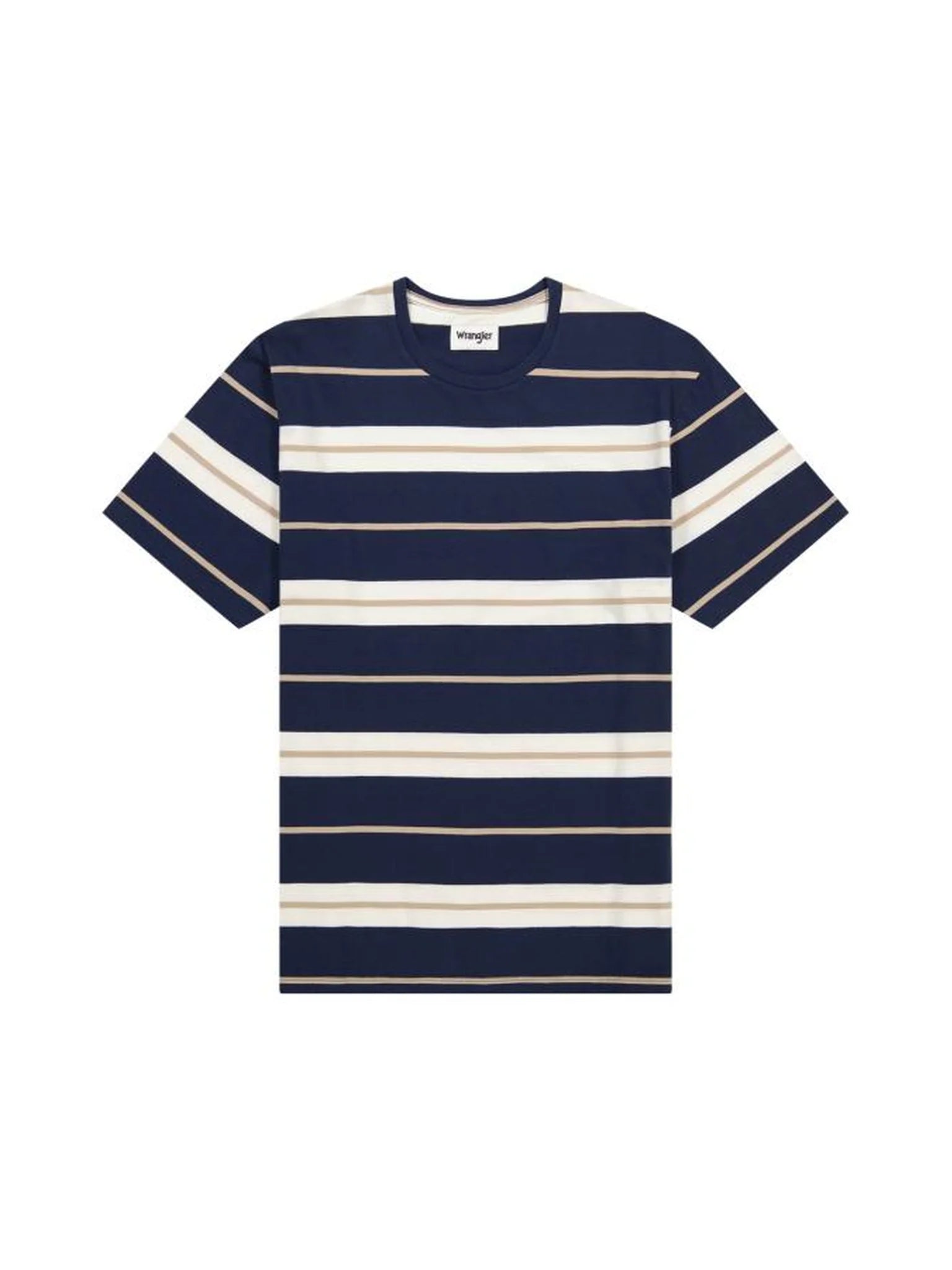 Meska Koszulka Wrangler Stripe Tee Black Iris 112362724