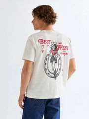 MESKA KOSZULKA WRANGLER VINTAGE TEE WORN WHITE 112378006