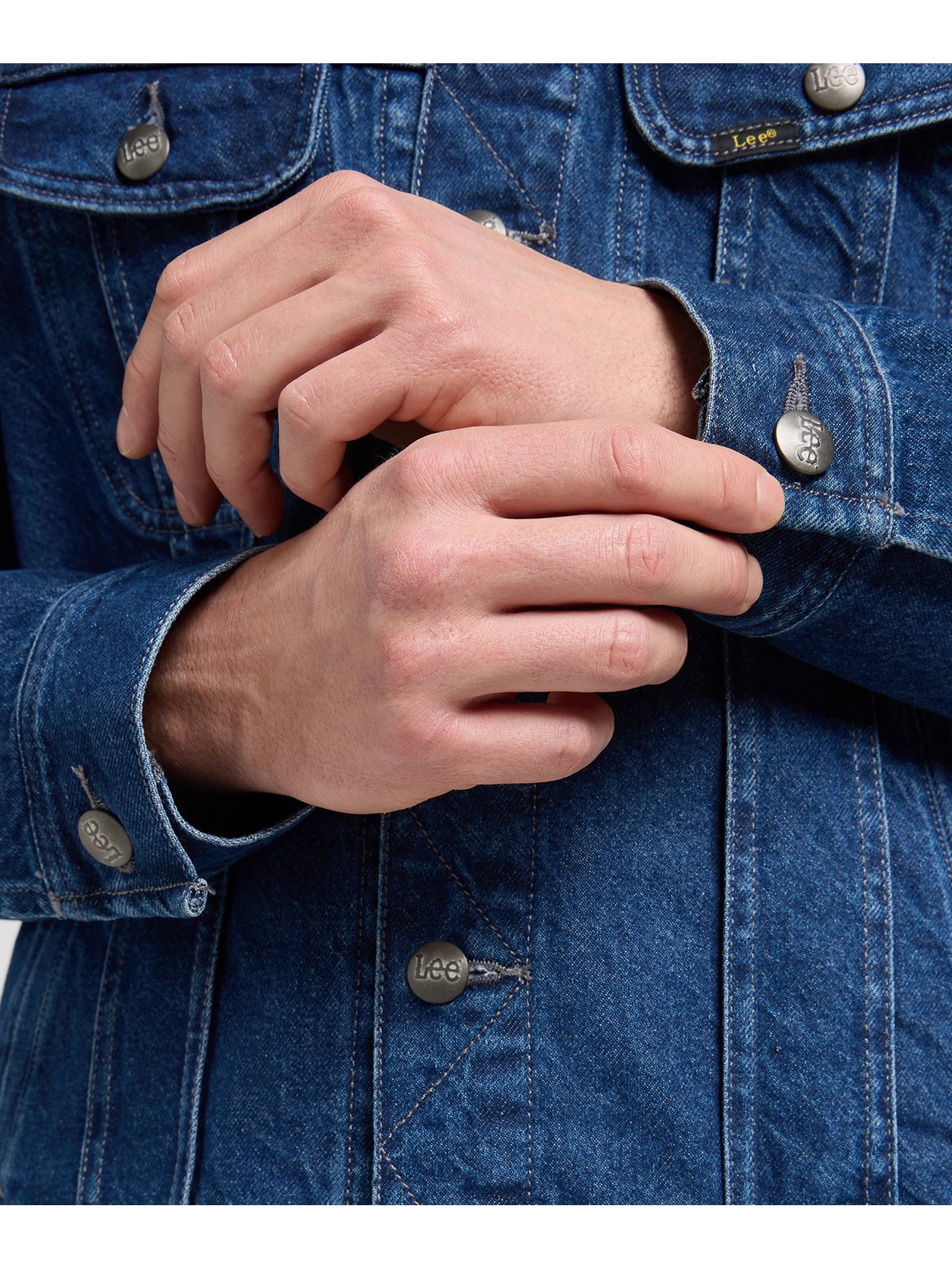 Męska Kurtka Jeansowa Lee Relaxed Rider Jacket Reach 112371312