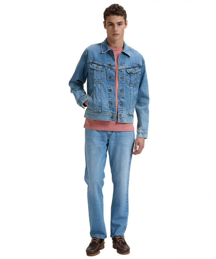 Męska Kurtka Jeansowa Lee Rider Jacket Cut Off 112376451