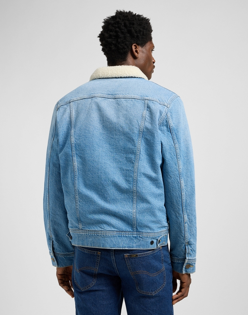 MĘSKA KURTKA JEANSOWA LEE SHERPA JACKET THE FRANK 112370463