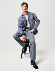 Męska Kurtka Jeansowa Wrangler Anti Fit Jacket Light Ice 112371446