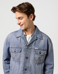 Męska Kurtka Jeansowa Wrangler Anti Fit Jacket Light Ice 112371446