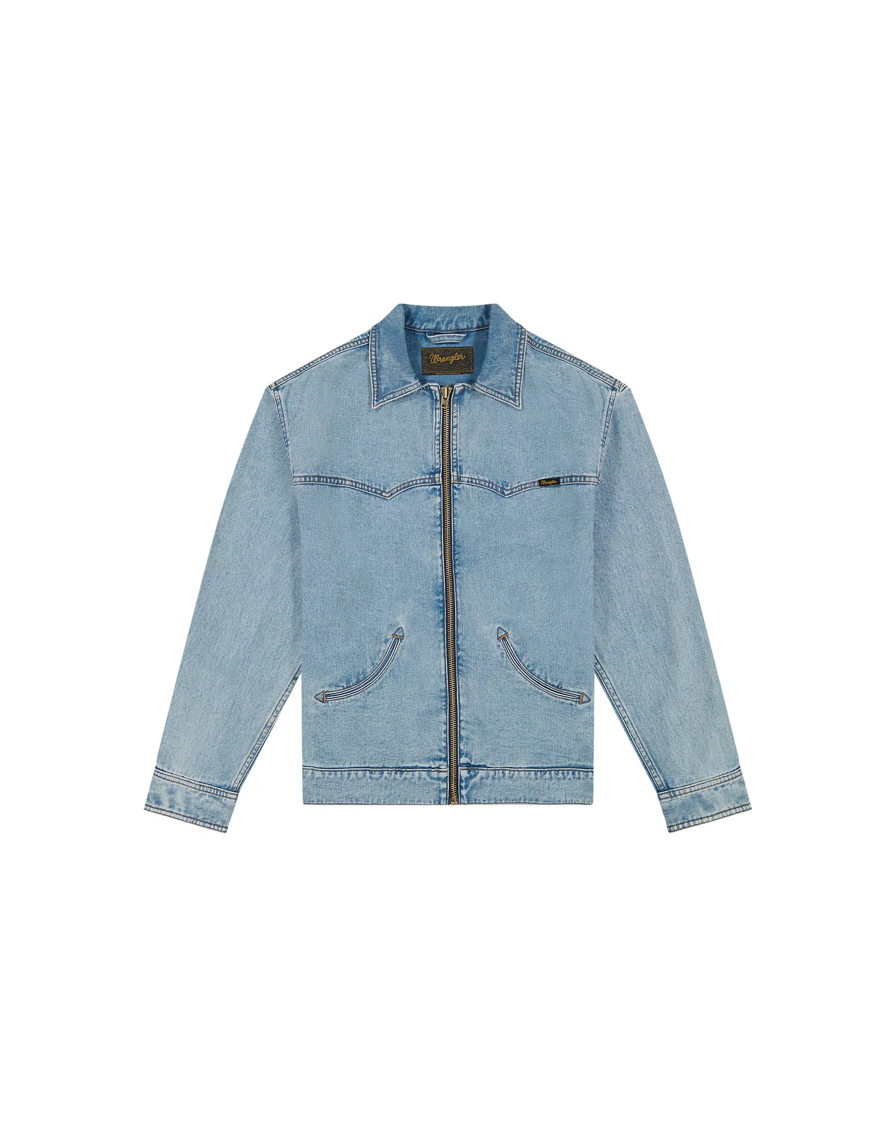 MESKA KURTKA JEANSOWA WRANGLER TRAILRIDER JACKET DOVE WING 112378055