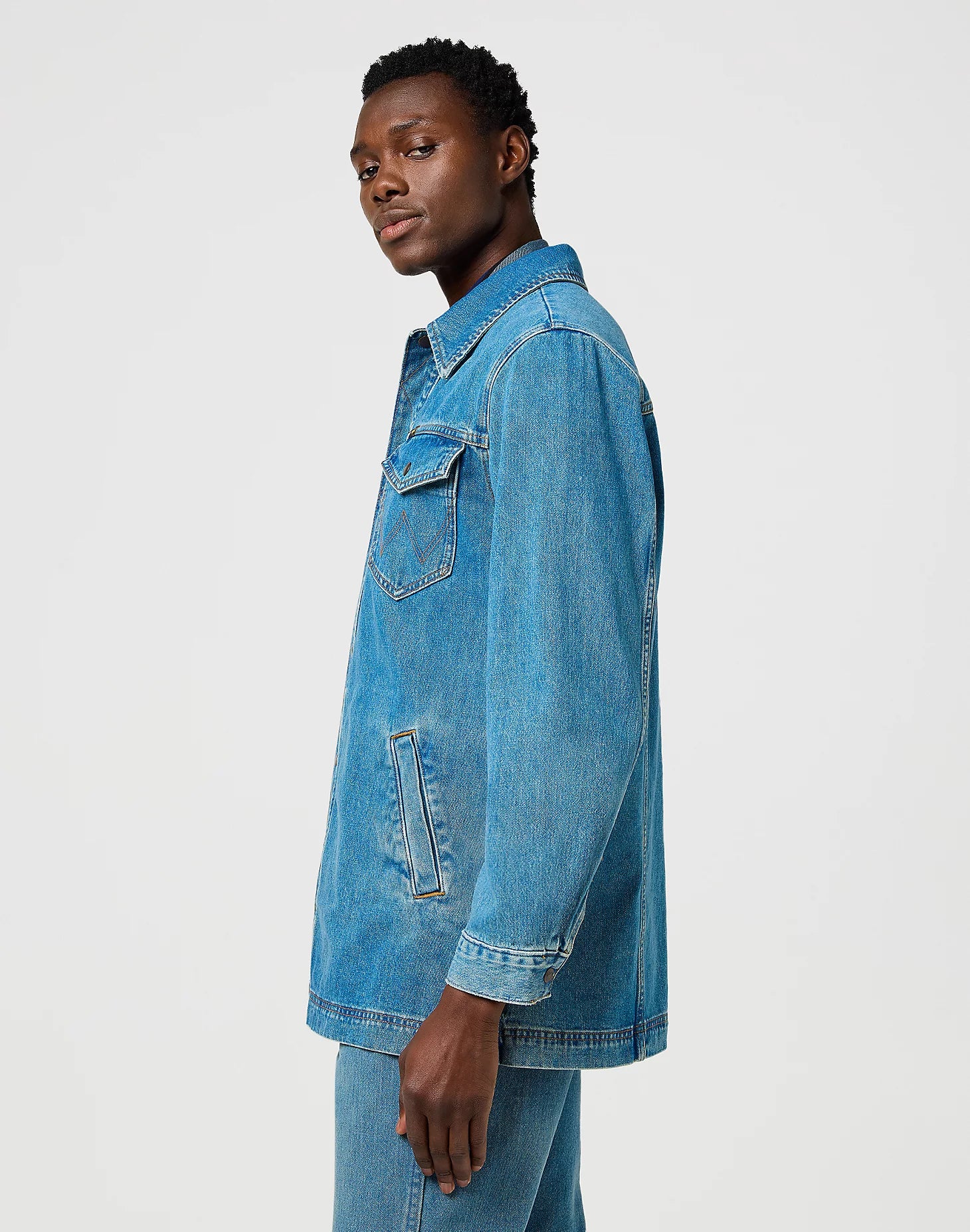 Męska Kurtka Jeansowa Wrangler Wrange Jacket Iron Forge 112371445