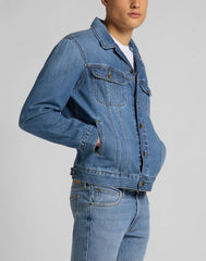 MĘSKA KURTKA JEANSOWE LEE RIDER JACKET WASHED CAMDEN L89ZLJPI 112124002