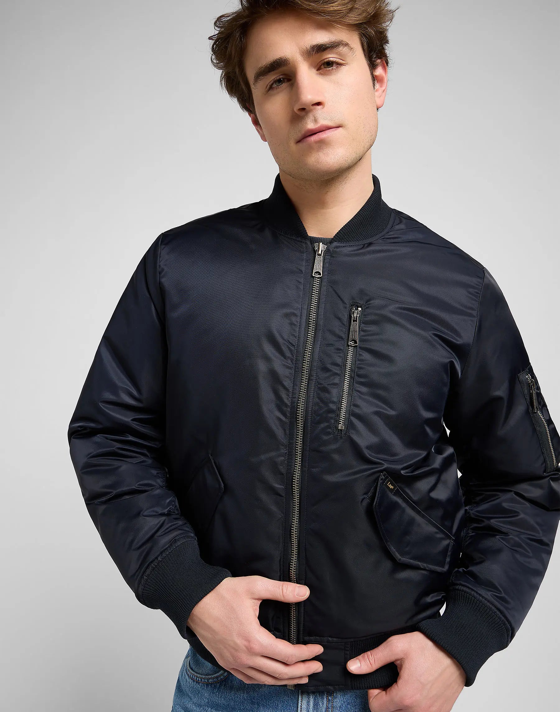 MESKA KURTKA LEE BOMBER JACKET BLACK 112371314