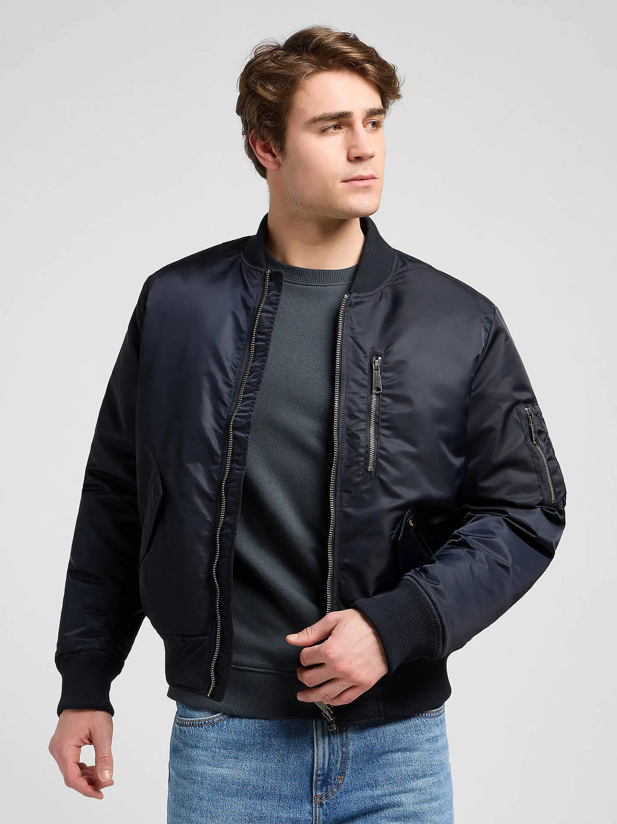 MESKA KURTKA LEE BOMBER JACKET BLACK 112371314